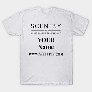 scentsy independent consultant gift ideas with custom name and website T-Shirt